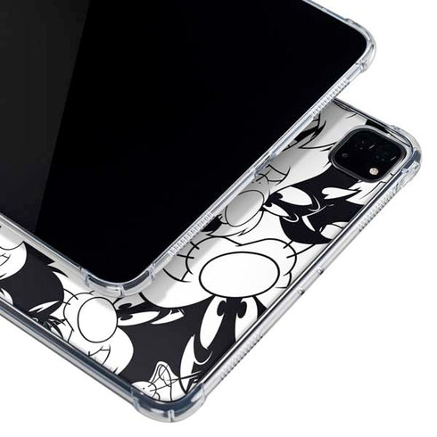 Looney Tunes Sylvester Super Sized Pattern iPad Pro 11in (2024) Clear Case